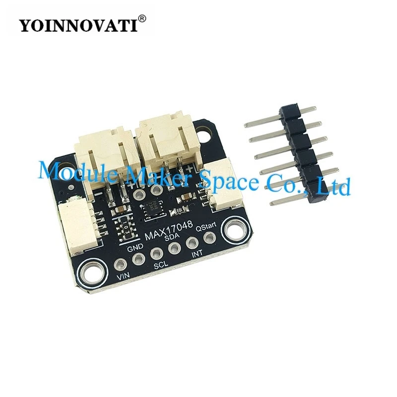 MAX17048 Fuel Gauge Module | I2C Interface Battery Power Meter Monitor | for Lithium Battery Level | Compatible with Arduino