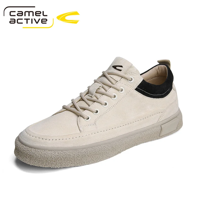 

Camel Active New Men's Casual Shoes Leather Spring/Autumn Business Wedding Retro Lace-up Breathable Men Loafers D2208486