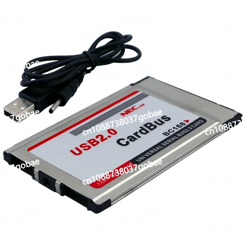 PCMCIA To USB 2.0 CardBus Dual 2 Port 480M Card Adapter for Laptop PC Computer