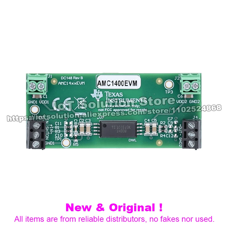 AMC1400EVM AMC1400 evaluation module for ±250-mV input, precision, voltage-sensing isolated amplifier