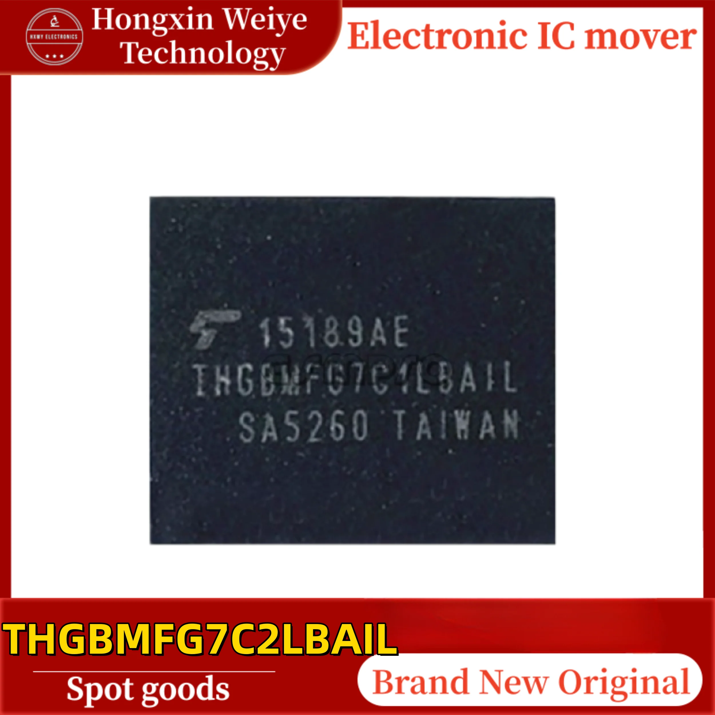 2/10 PCS THGBMFG7C2LBAIL BGA EMMC Memory IC Brand New Fast  Shipping