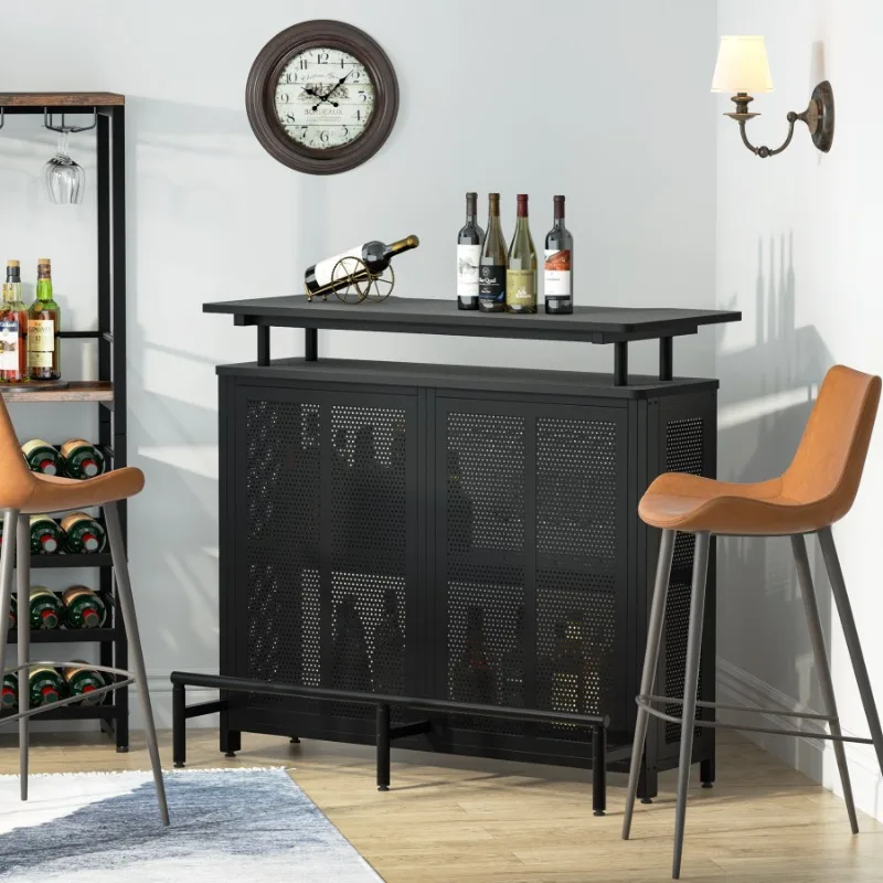 Bar Table Household Industrial Wind Wall Long Strip Small Table High Table Wine Cabinet