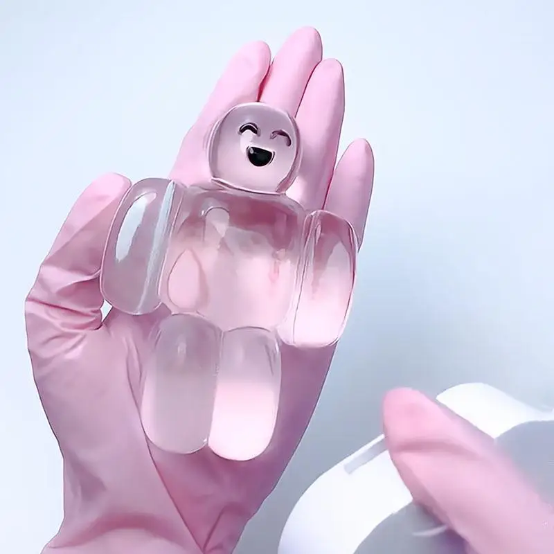 1Pcs Transparent Jelly Robot Squeeze Toy BPA Free Soft Slow Rebound Water Sense Toy for Toddlers Kids Playtime Gift