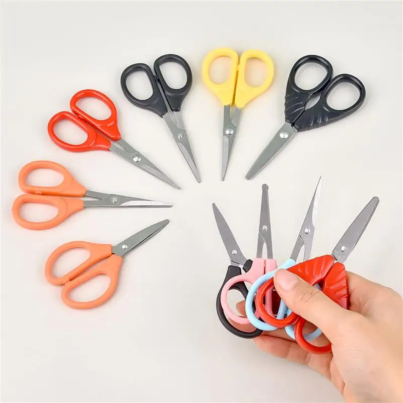 Mini Sewing Scissors Portable Needlework Scissors Fabric Embroidery Stainless Steel Clothing Thread Cutter DIY Sewing Tools ﻿