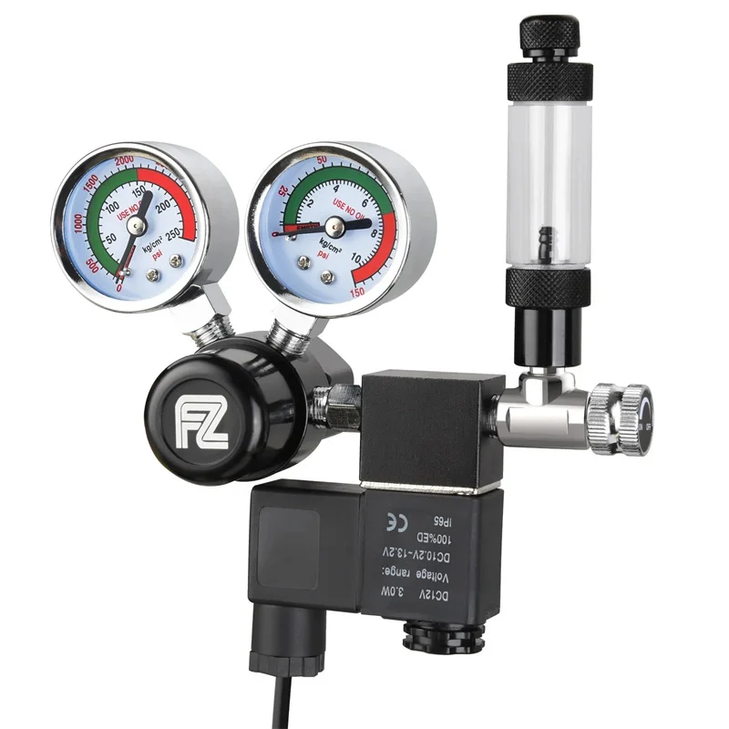 

Fzone, одноступенчатый большой калибр, регулятор CO2, аксессуары для аквариума, аквариум, цилиндр, резервуар, счетчик пузырей, редуктор углекислого газа Fis