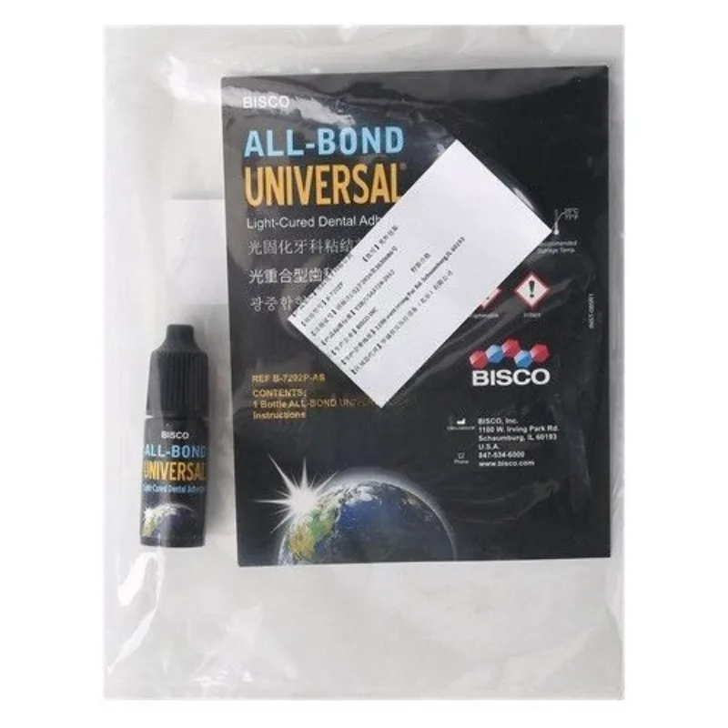 Dental Adhesive BISCO ALL-BOND UNIVERSAL Light-Cured Self-Etch Bonding Agent 6ml Restoration Materials Dentist Clinic Supply