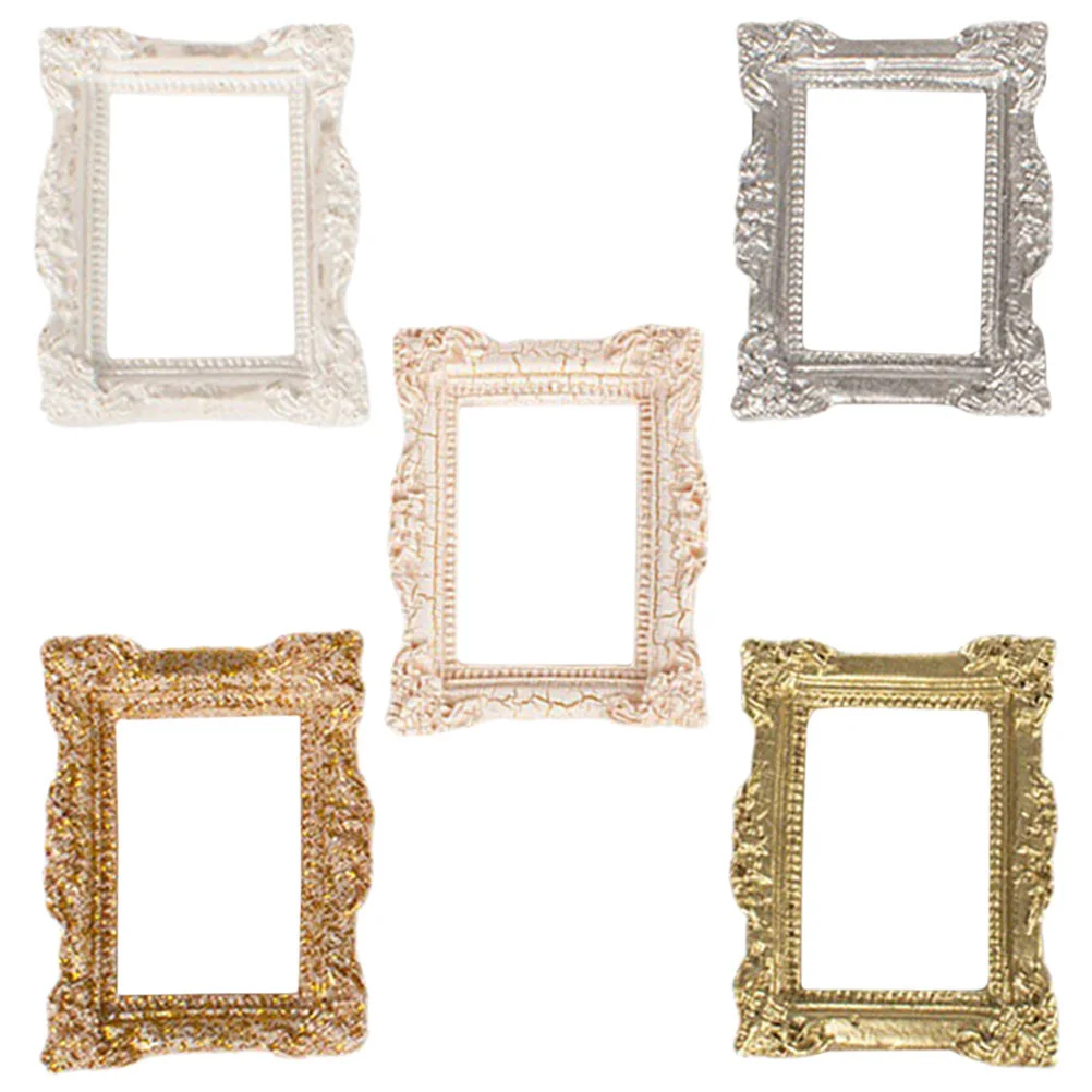 Home Accessories Mini Photo Frame House for Simulation Picture Decorate Resin Decoration