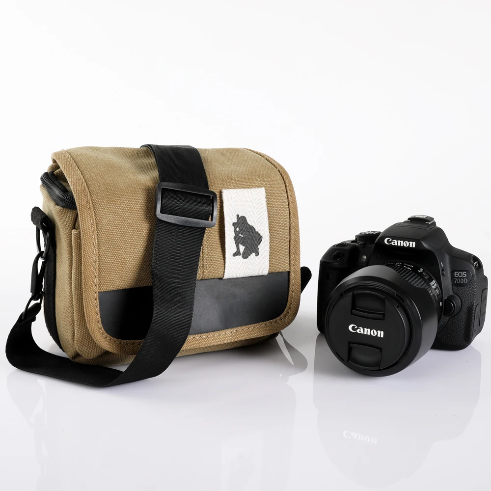 

Retro Camera Case Canvas DSLR Shoulder bags Photo Cover For Panasonic lumix Olympus Pentax Fujifilm Samsung Canon Nikon Camera