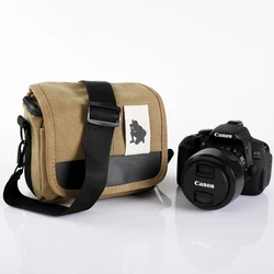 Retro Camera Case Canvas DSLR Shoulder bags Photo Cover For Panasonic lumix Olympus Pentax Fujifilm Samsung Canon Nikon Camera