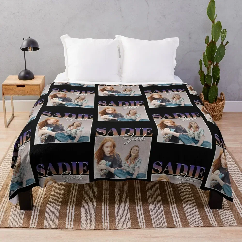 

sadie sink retro Throw Blanket Warm Accent Blanket for Living Room Decoration