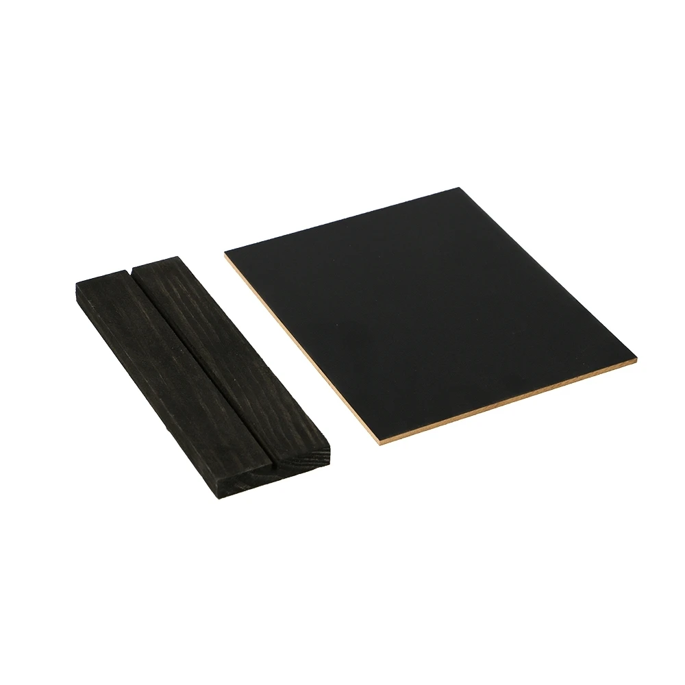 Hot Sale Tabletop Chalkboard Signs With Rustic Style Wood Base Stands Wooden Menu Stand Message Blackboard Bar Desktop Message