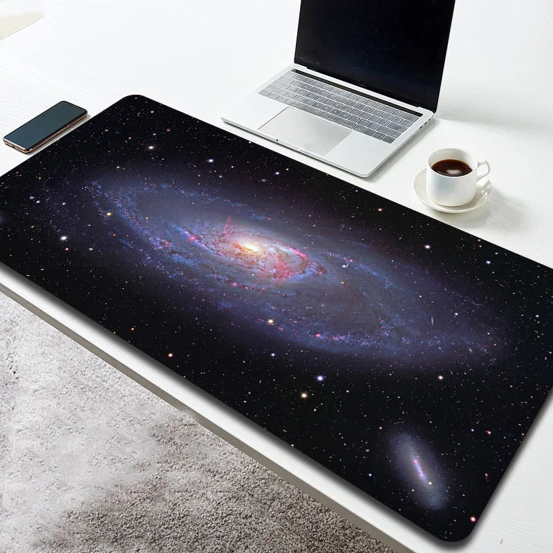 

80x40 Galaxy Extra Large Mouse Pad Laptop Table Pad Natural Rubber Waterproof Desk Mat for Gamer Stuff Accessories Art Mousepad