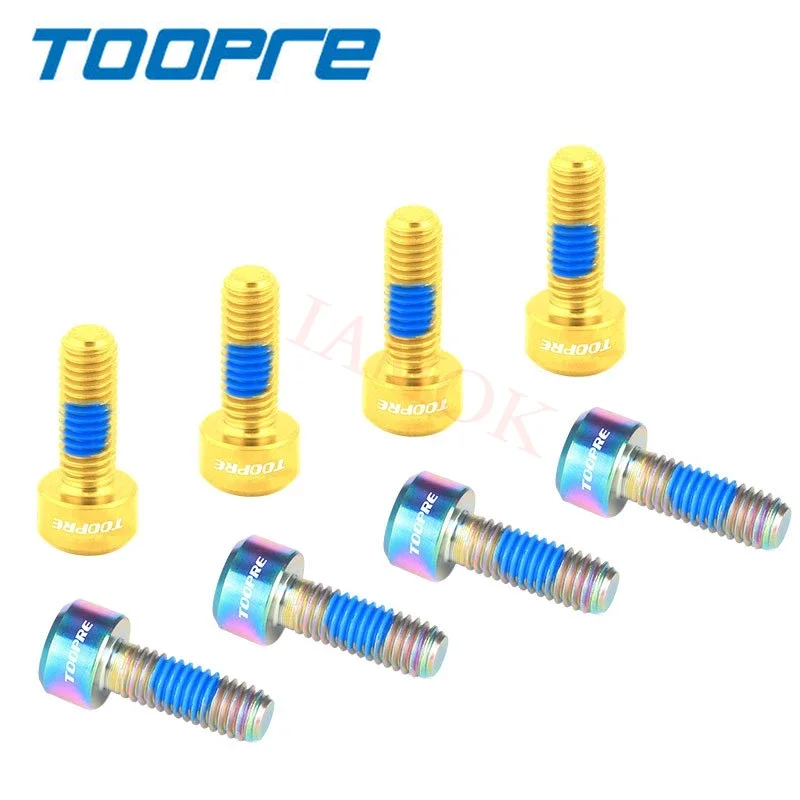 TOOPRE Mountain Bike Colour Shift Lever Fixing Screw 1.8g Iamok Titanium Alloy Shifter Screws M5*14mm Ultra Light Bicycle Parts