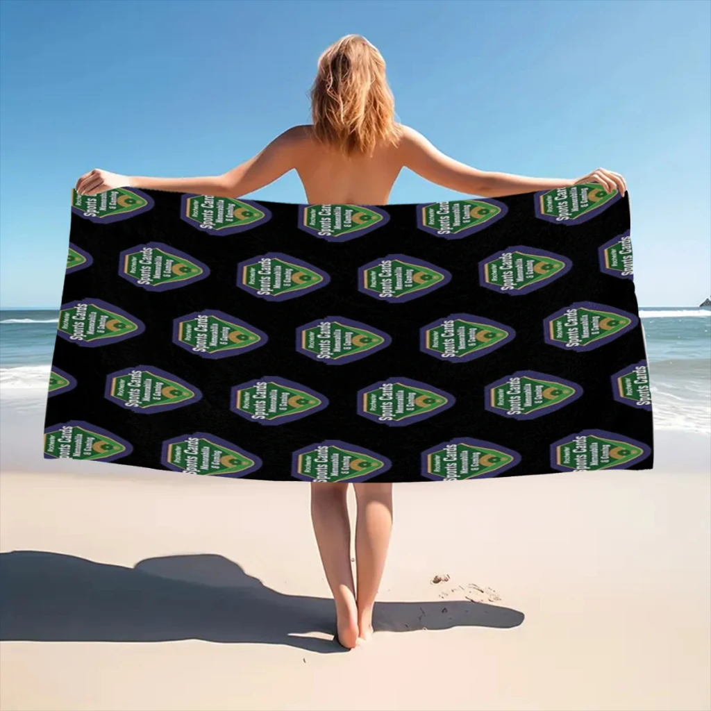 sports memorabilia updated logo Beach Towel  Poncho Bathing Towels Cover-ups Quick Dry Sand Free Yoga Spa Gym Pool