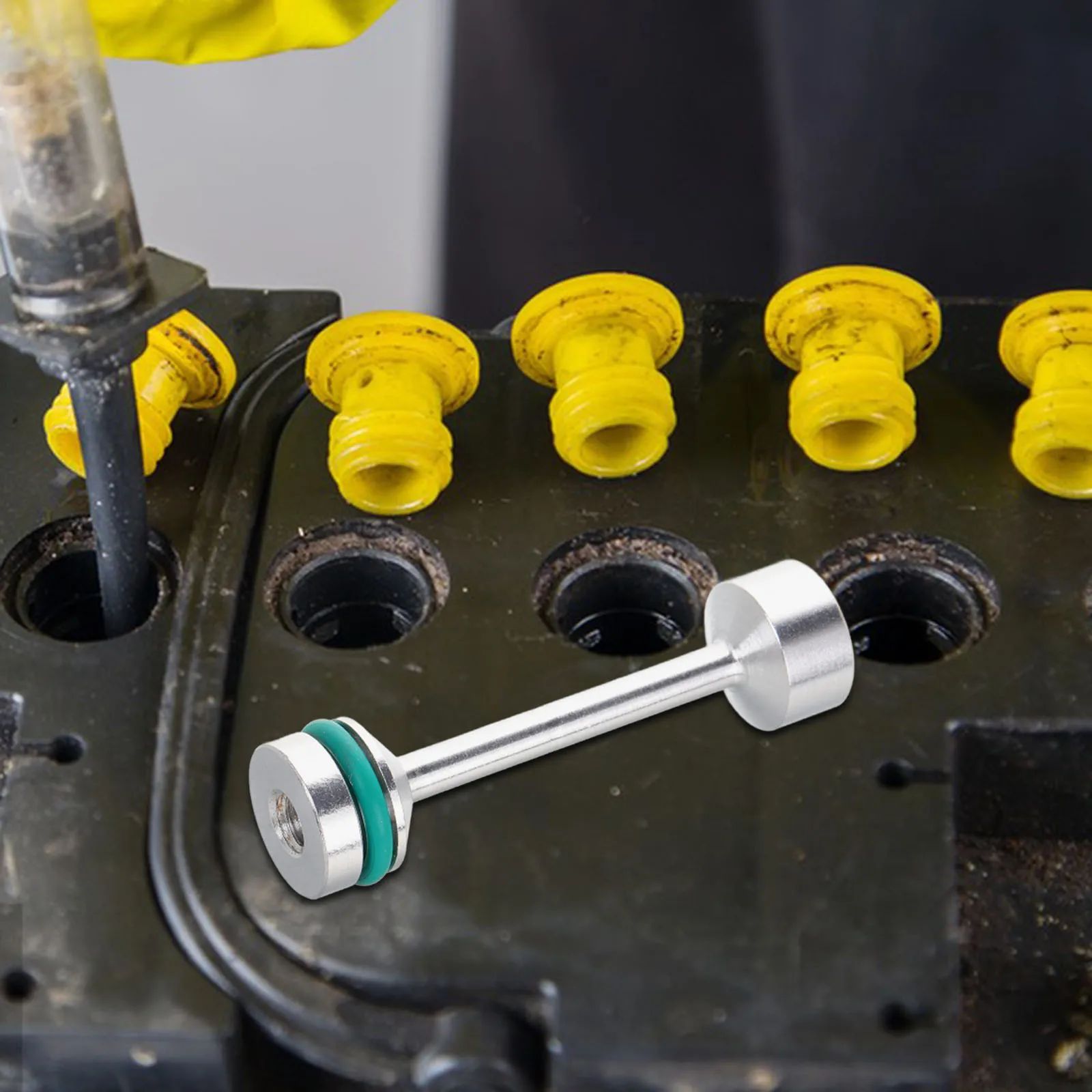 

Billet Aluminum Oil Diverter Barbell Easy Installation Engine Oil Plug for Enhanced Performance Compatible for Ls1