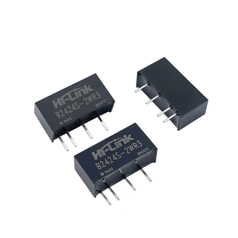 2pcs/lot Hi-Link B2424S-2WR3 DC 24V to DC 24V 83mA 2W Isolated Power Module DC DC Boost Converter B2424S mini power supply CE