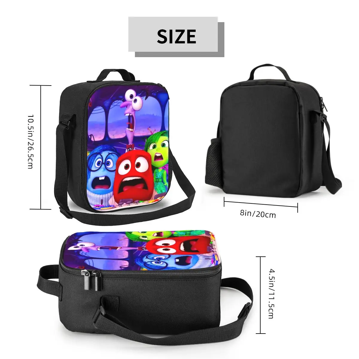 Custom Inside Out Resuable Lunch Box for Women Multifunction Cooler Thermal Food Insulated Lunch Bag Kids School Children