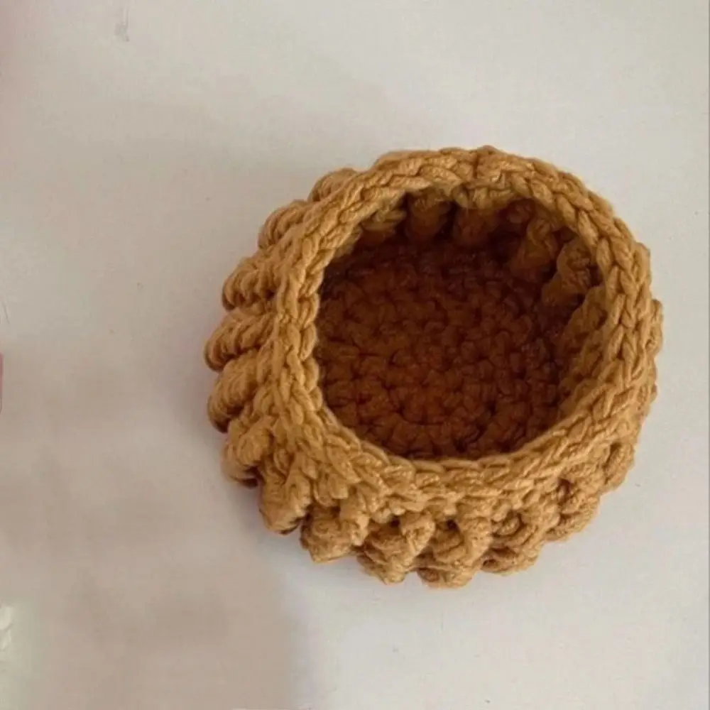 Handwoven Flower Bouquet Coasters Heat Resistant Flower Pot Crochet Coasters Cute Washable Rose Placemat Home Decor