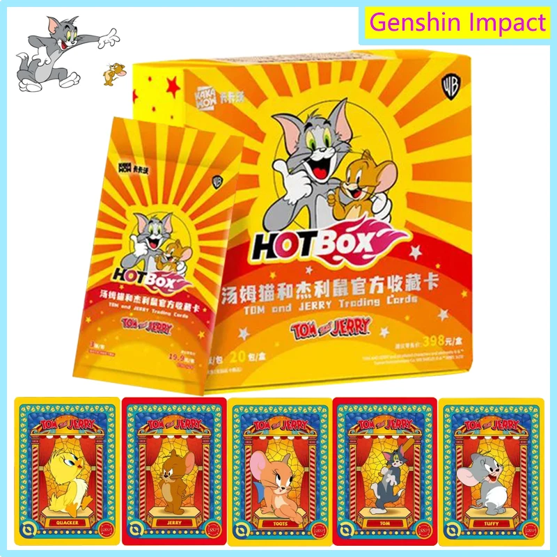 

Cartoon Tom and Jerry Series Collection Cards Booster Box Anime Mickey Mouse Exquisite Peripheral Card Kids Birthday Gifts Toys