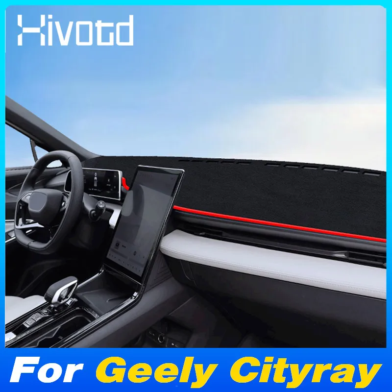 Car Dashboard Carpet Non-slip Pad For Geely Cityray Protective Platform Desk Mats Dust Covers Interior Styling Accessories 2024