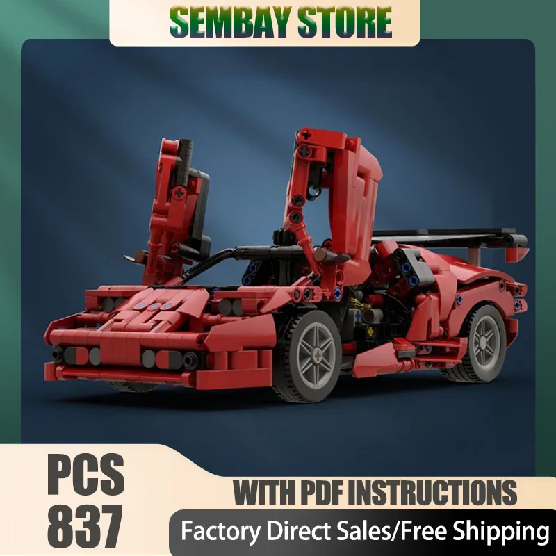 

Чемпион скоростных машин Moc, строительные кирпичи, модульная суперспортивная модель автомобиля, технологические блоки, рождественские игрушки «сделай сам», строительные подарки