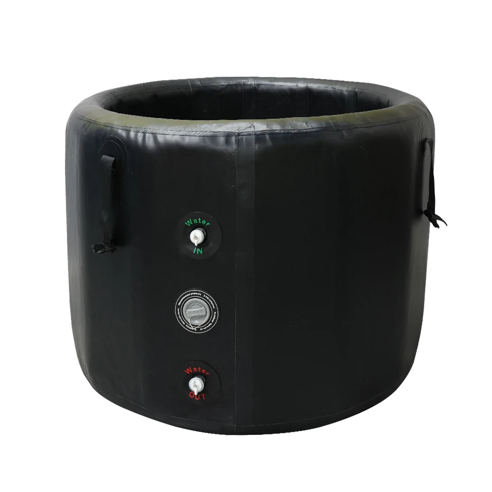 OEM جودة عالية نفخ أنبوب حمام الجليد سلامة سترة نجاة الباردة يغرق حوض حمام الجليد المحمولة مع الشعار