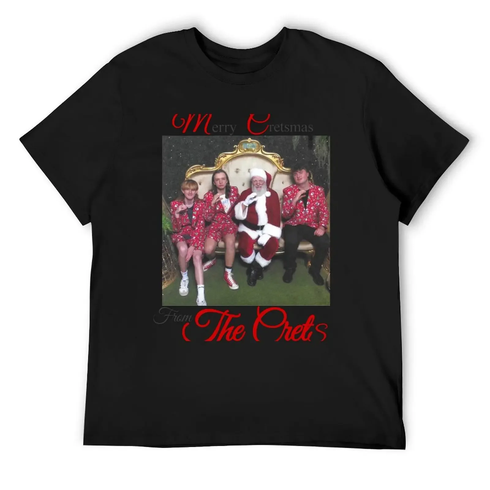 

The Crets Santa Photo - Merry Cretsmas From The Crets T-Shirt oversizeds shirts graphic tee mens white t shirts