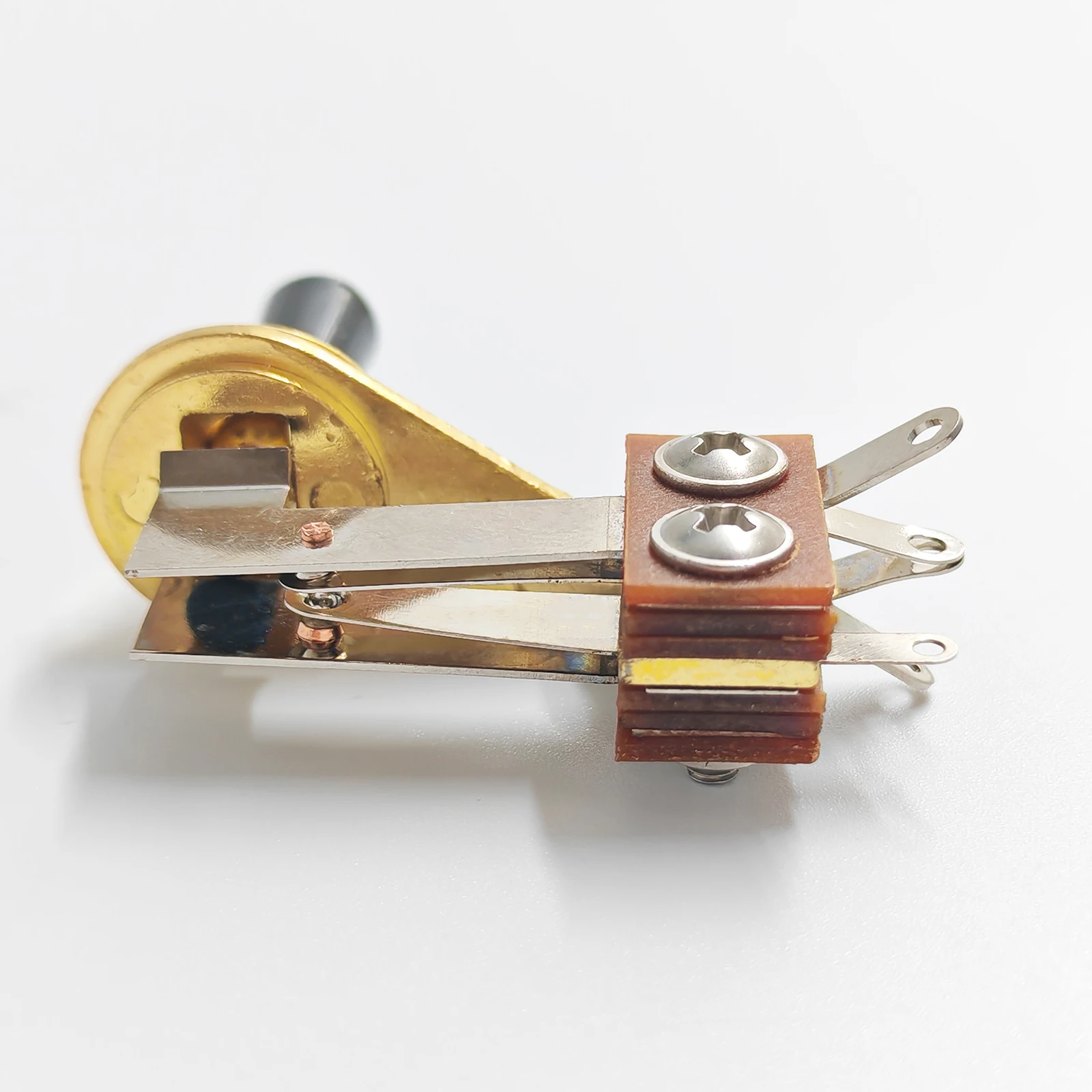 PHRILAM Electric Guitar Switch, 3 Way Toggle Switch Right Angle L-Shaped Pickup Tone Selector Switch with 3 Plastic Caps