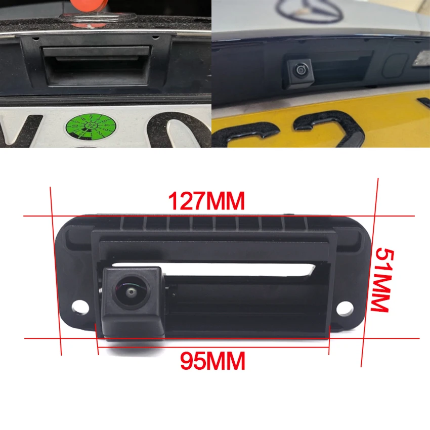 CCD HD Trunk Handle Rear View Camera For Mercedes Benz W204 2011 2012 2013 2014 C180 C200 C260 C300 C63 amg Car Monitor