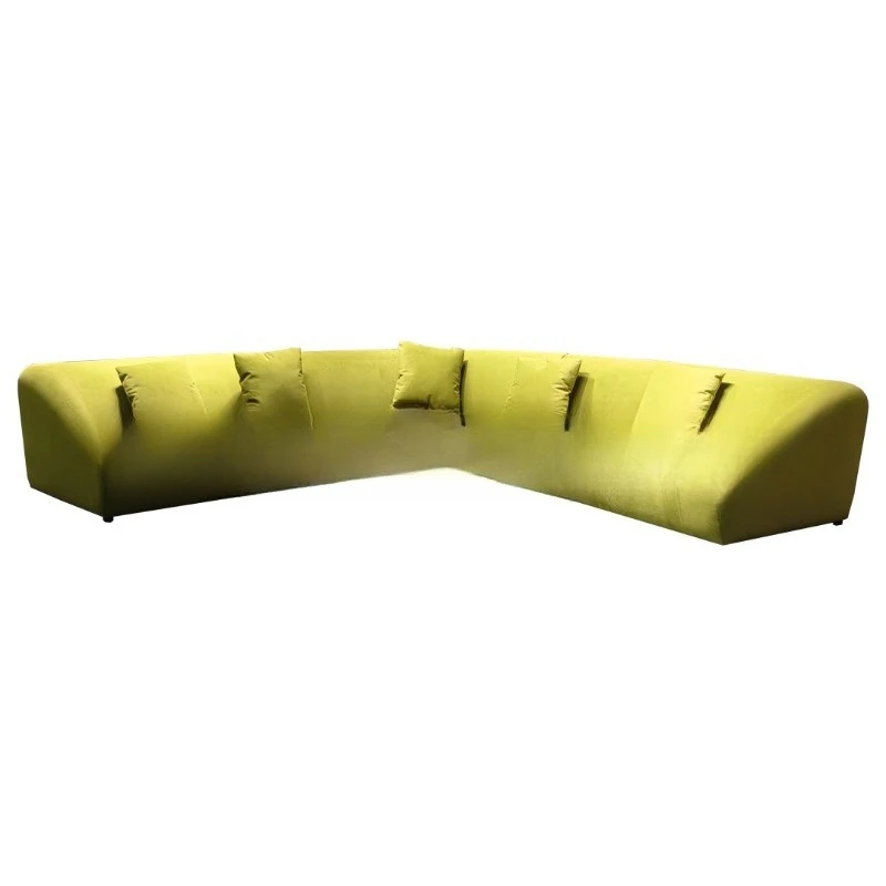 

Minimal bamboo joint, sofa design, living room size apartment, special-shaped curved module combination sofa