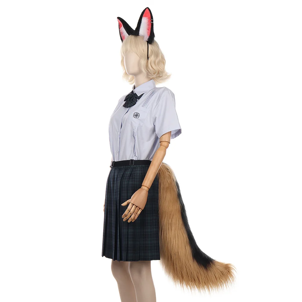Spiel Anime Hundeohren Kopfbedeckung Schwanz Pelziger Fursuit Wolfsohren Stirnband Cosplay Requisiten Accessoires Party Club Lolita Plüsch Haarbänder – Detail 7