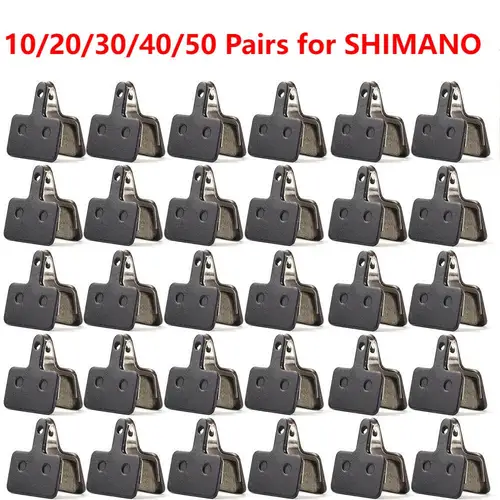 Juego de 1-50 pastillas de freno de disco de Metal para bicicleta de montaña SHIMANO M375 M445 M446, piezas de bicicleta, pastillas de freno de disco de resina orgánica para ciclismo