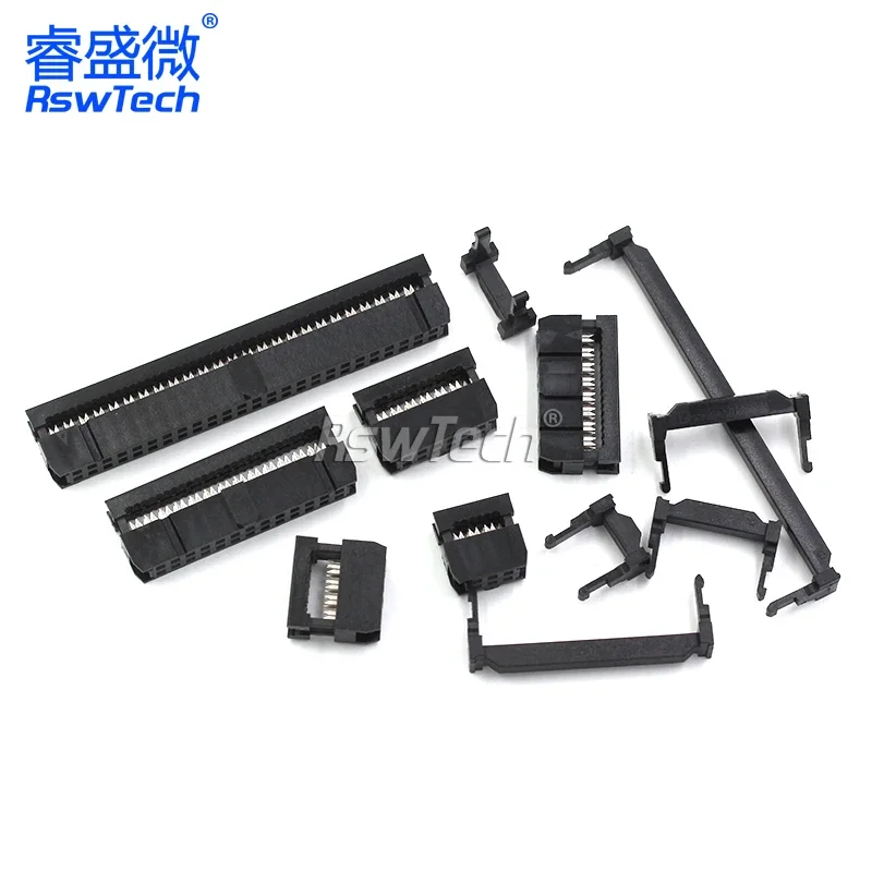 5 مجموعات من رأس العقص FC، رأس الكابل، قابس قرن البقر FC-6/8/10/16/20/26/40/50/64P 2.54 مم