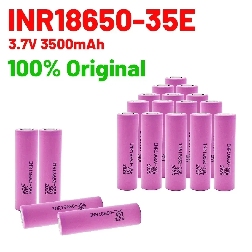 10-40PCS 35E Original Power 18650 Lithium Battery 3500mAh 3.7v 25A High Power INR18650 for Electrical Tools