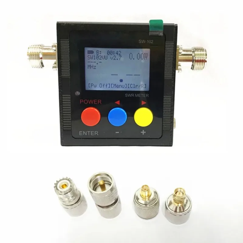 SW-102 Digital VHF/UHF 125-525Mhz Power & SWR Meter and Frequency Counter Digital Display Frequency Meter