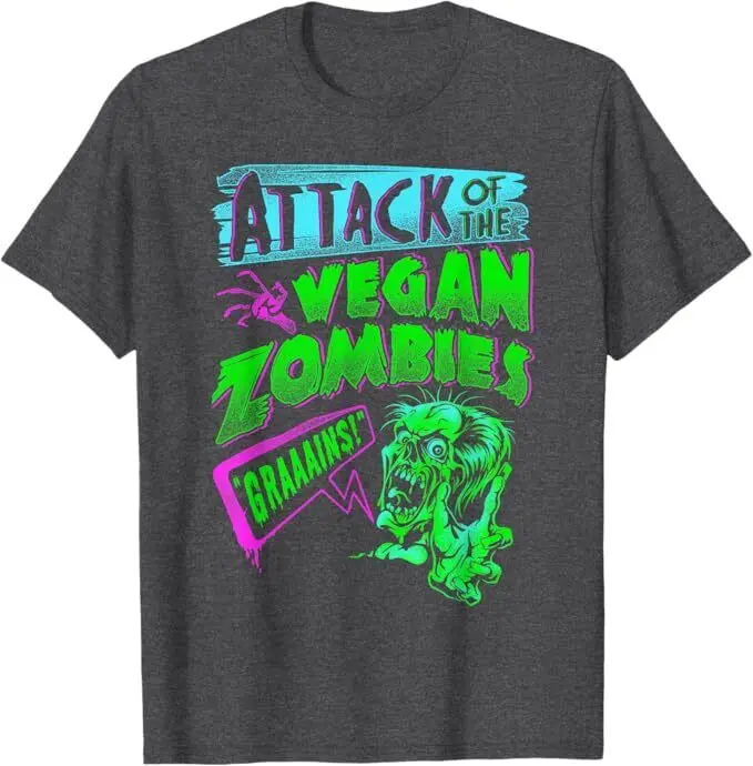 Attack of the Vegan Zombies Vegetarian Halloween Unisex T-Shirt