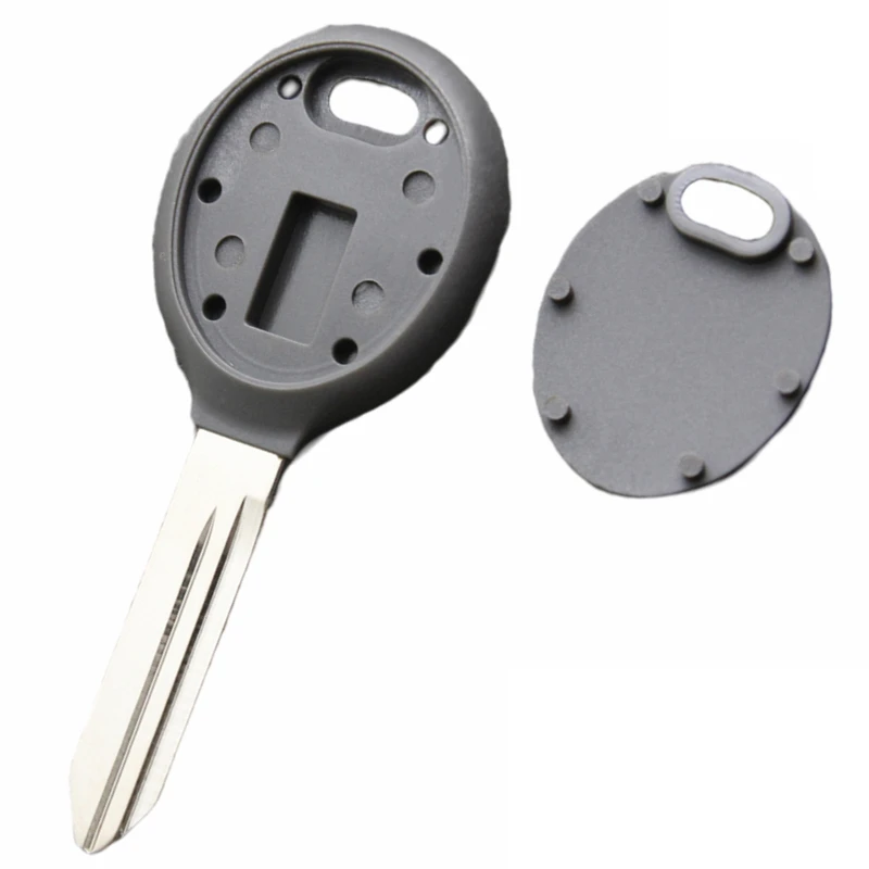 XIEAILI OEM 10 ชิ้น เคสกุญแจสำรอง ตัวเรือนกุญแจพร้อมชิป สำหรับ Chrysler 300 Pacifica Town Country