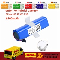New 6500mAh 14.4V Battery Pack 360 S9 X95 X90 Sweeping Machine Battery Eufy L70 L10 Robotic Vacuum Cleaner Replacement Batteries