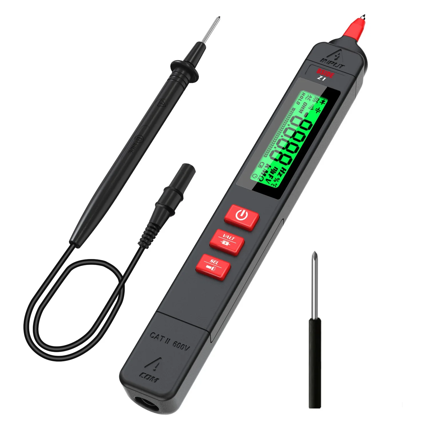 BSIDE Digital Multimeter New Intelligent Multi-function Tester LCD Screen Display DC AC Voltage, Capacitance Resistance, NCV