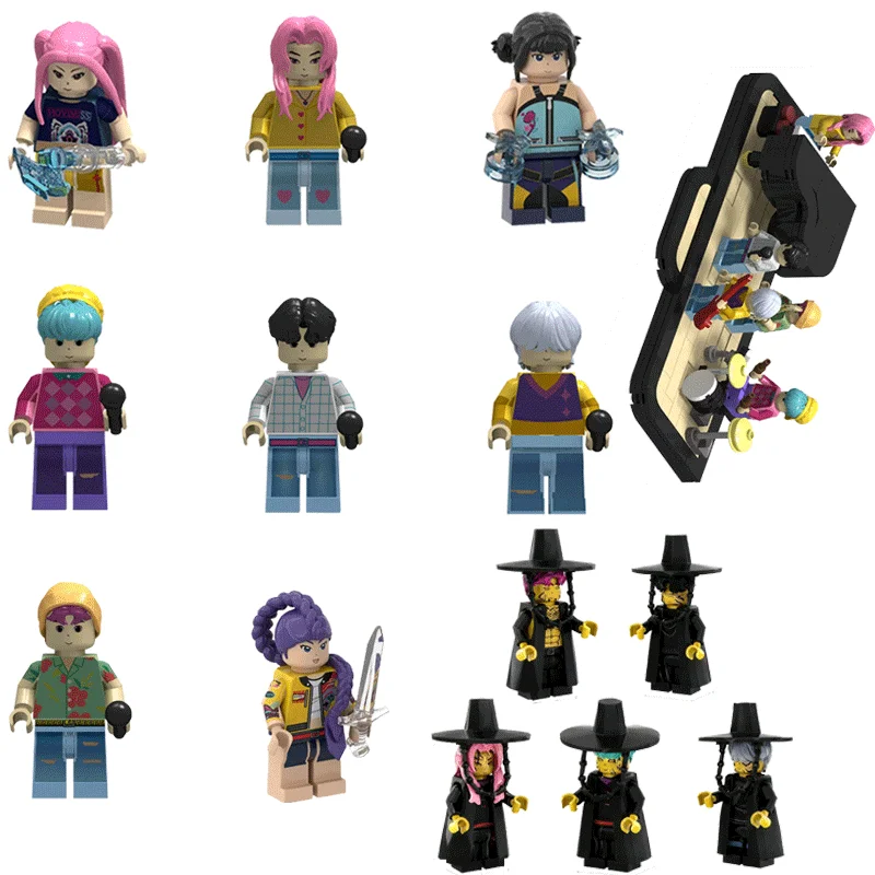 

Mini Blocks Rumi Mira Zoey Action Figure Building Blocks Toy Peripherals Desk Decoration Collection Toy Christmas Gift