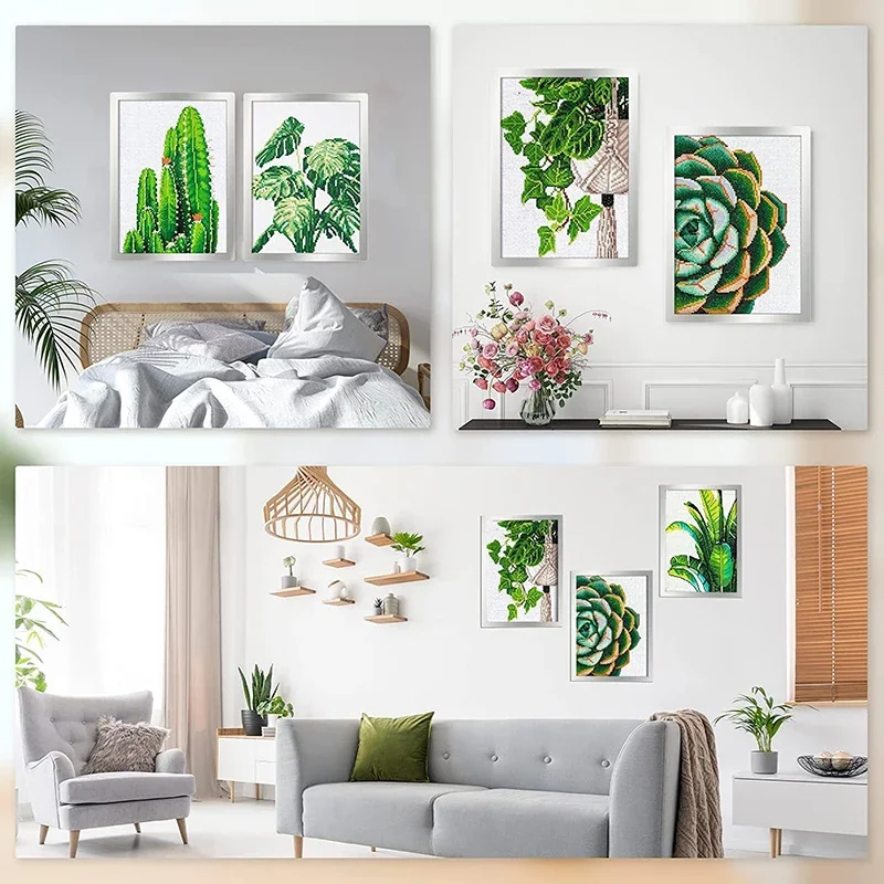 Magnetic Photo Frame for Diamond Painting, Art, Office, Display Accessories, 30x40cm