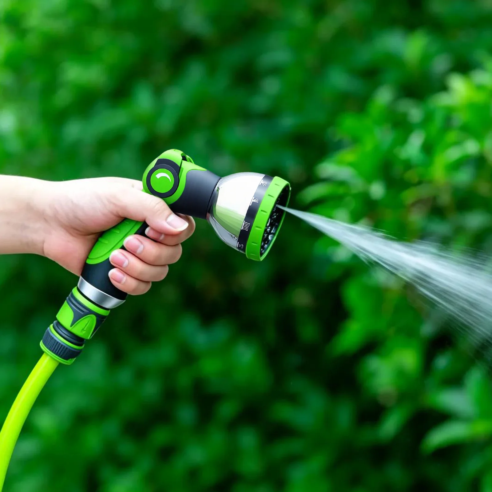 10-Modus-Gartenschlauchdüse aus Zinklegierung, Hochdruck-Wasserpistole für Autowäsche, Gartenbewässerung und Sprühwerkzeuge – Detail 12