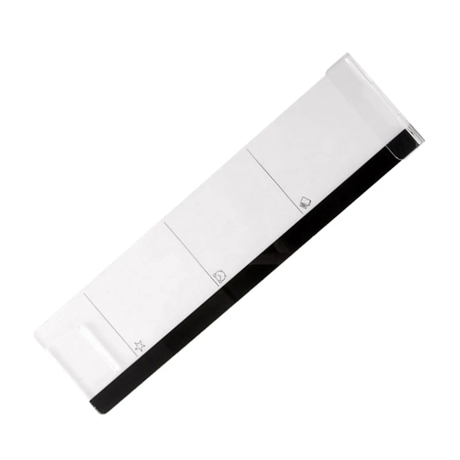 Computer Message Board Monitor Memo Note Holder Transparent Adhesive Pad Schedule Organizer Meeting Reminder for Office Home