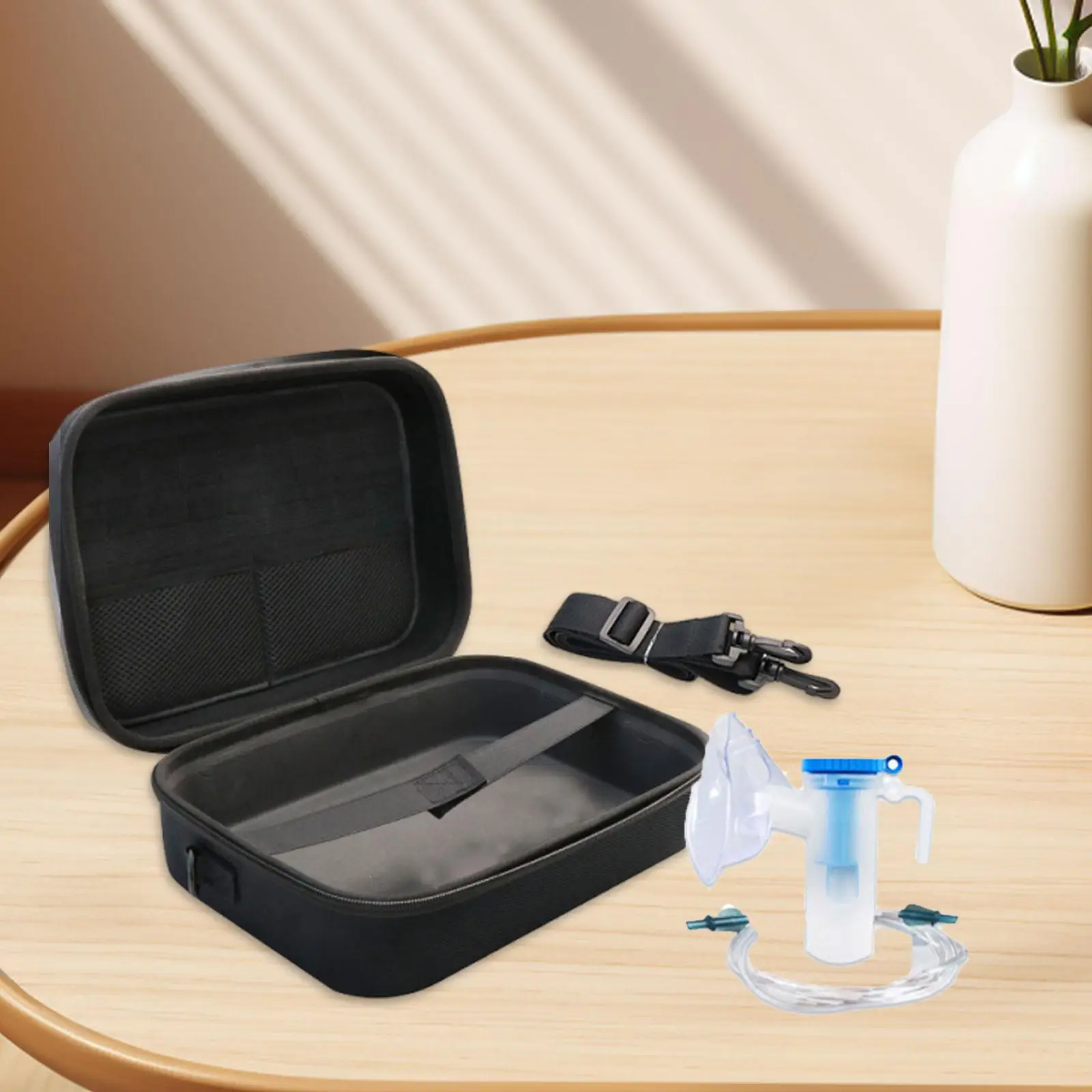 

Hard Case for Smart Nebulizers,Masks for Home Travel Use Kids,EVA Adults Cables Versatile Carrying Case Nebulizers Storage Bag