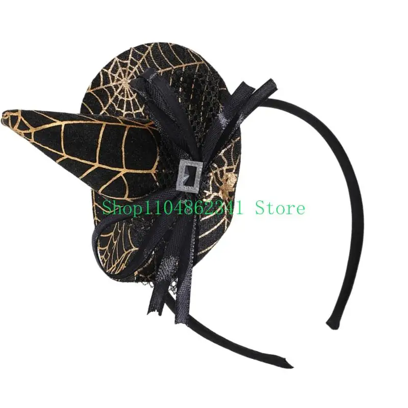 5ASD PACE Witch Cappello per capelli Accessorio per acconciatura per capelli per outfit da festa Halloween