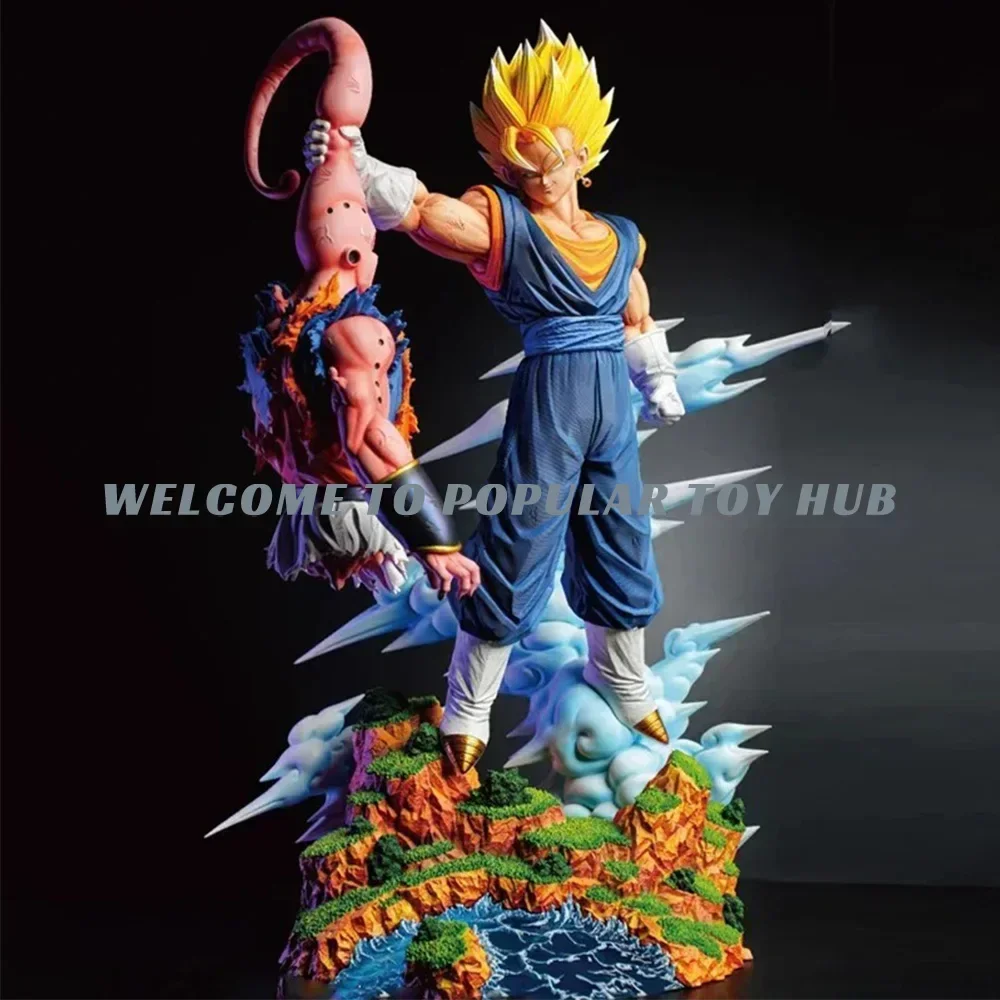 Nova figura de anime dragon ball cs vegito vs buu figura de ação gk cena estátua personalizada modelo animação decoração brinquedos presente das crianças