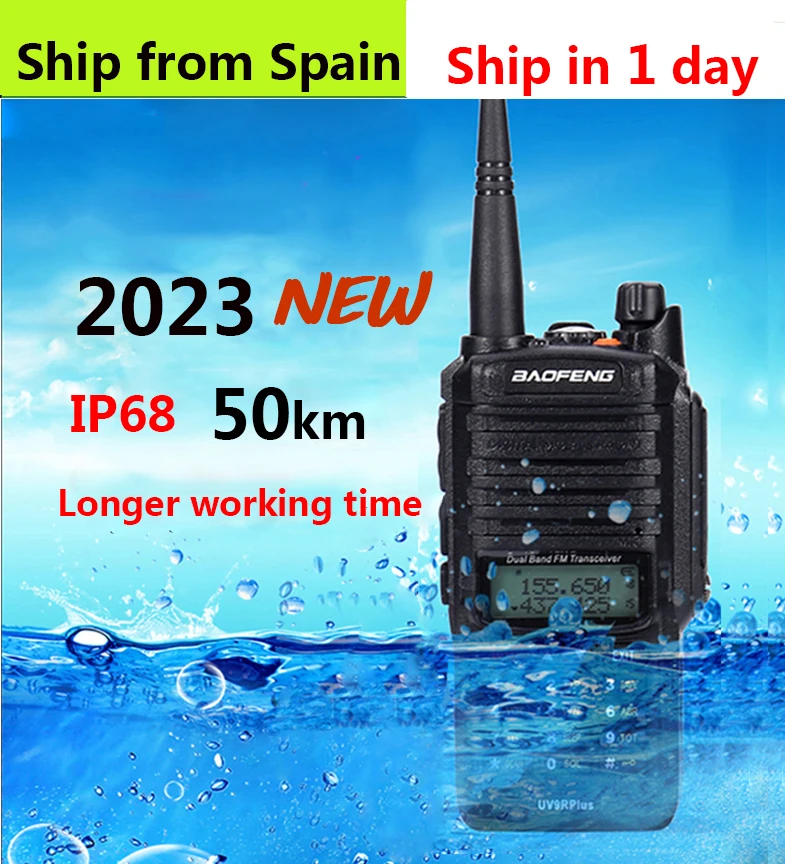 2024 10w Uv 9r Plus 40 Walkie Talkie For Hunting 50 Hf Transceiver Vhf Uhf Ham Radio Long Range Cb Radio Station