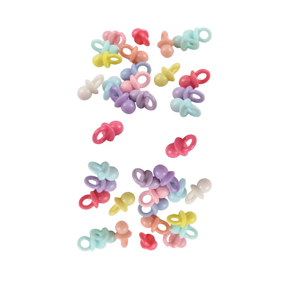 

80 pcs Baby Pacifier Toys Comfort Soothing Handle Grasp Mixed Colors Durable Safe Acrylic Material Newborn 3 Months Gift