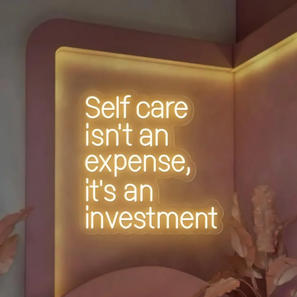 Neon Sign Self Care Isn't An Expense It's An Investment Neon Sign Beauty Salon Skincare Room Decor Facial Room Spa Wall Decor