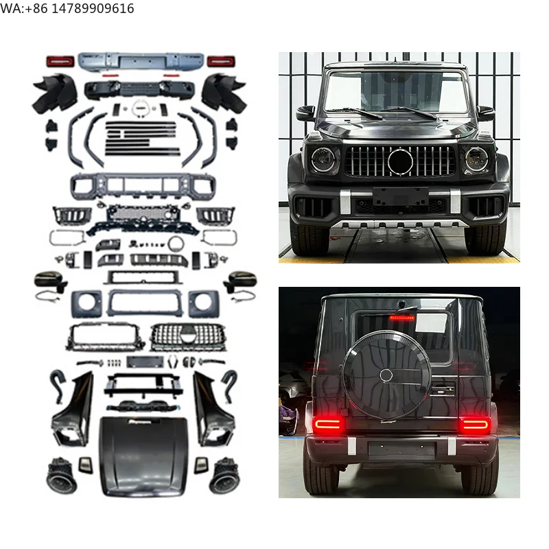 2002-2018 W463 Car Modification Upgrade W465 G63  Body Kit Including Front Bumper Rear Bumper Headlights For Body Kit Fu